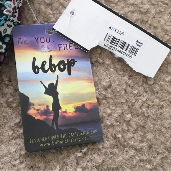 BeBop floral print soft palazzo relaxed pants - Picture 6 of 8